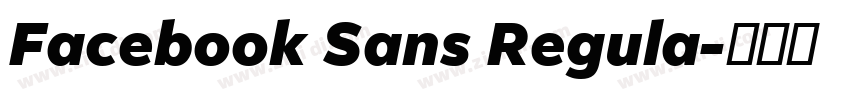 Facebook Sans Regula字体转换